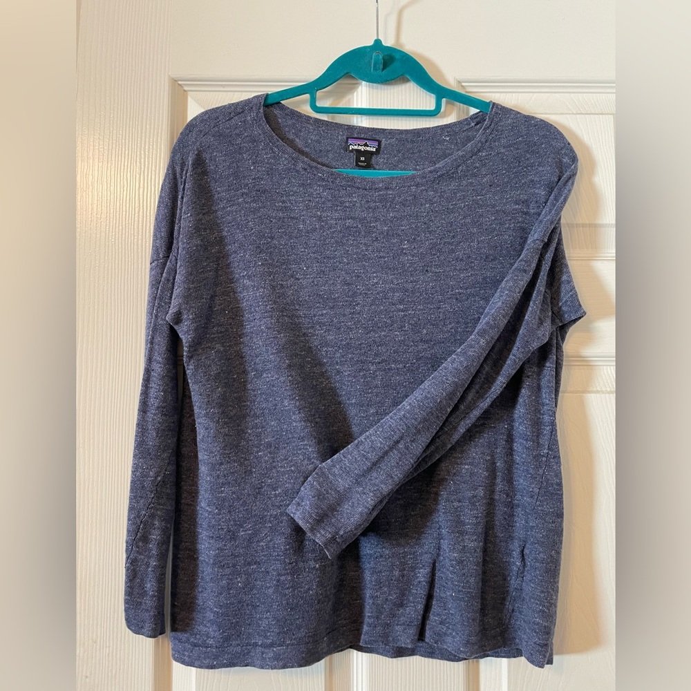 Patagonia Women’s Lightweight Linen Sweater Size XS - Navy Blue